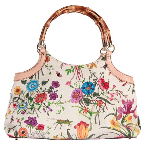 Vendo borsa Gucci Flora con manici in bambù Originale